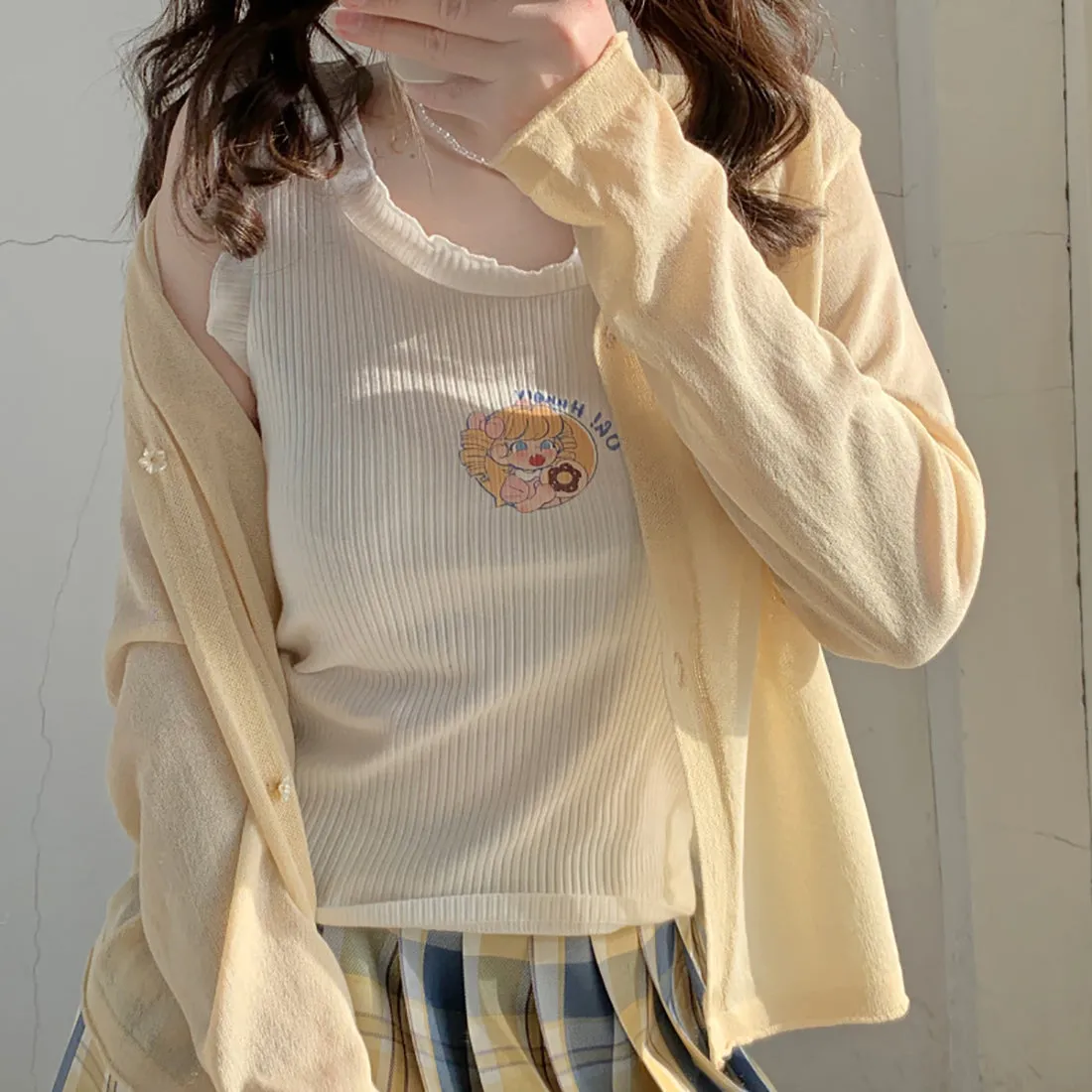 Cartoon Princess Print Summer Tops