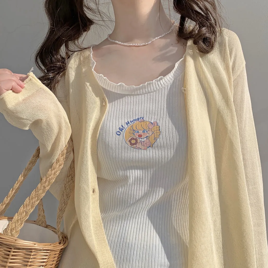Cartoon Princess Print Summer Tops