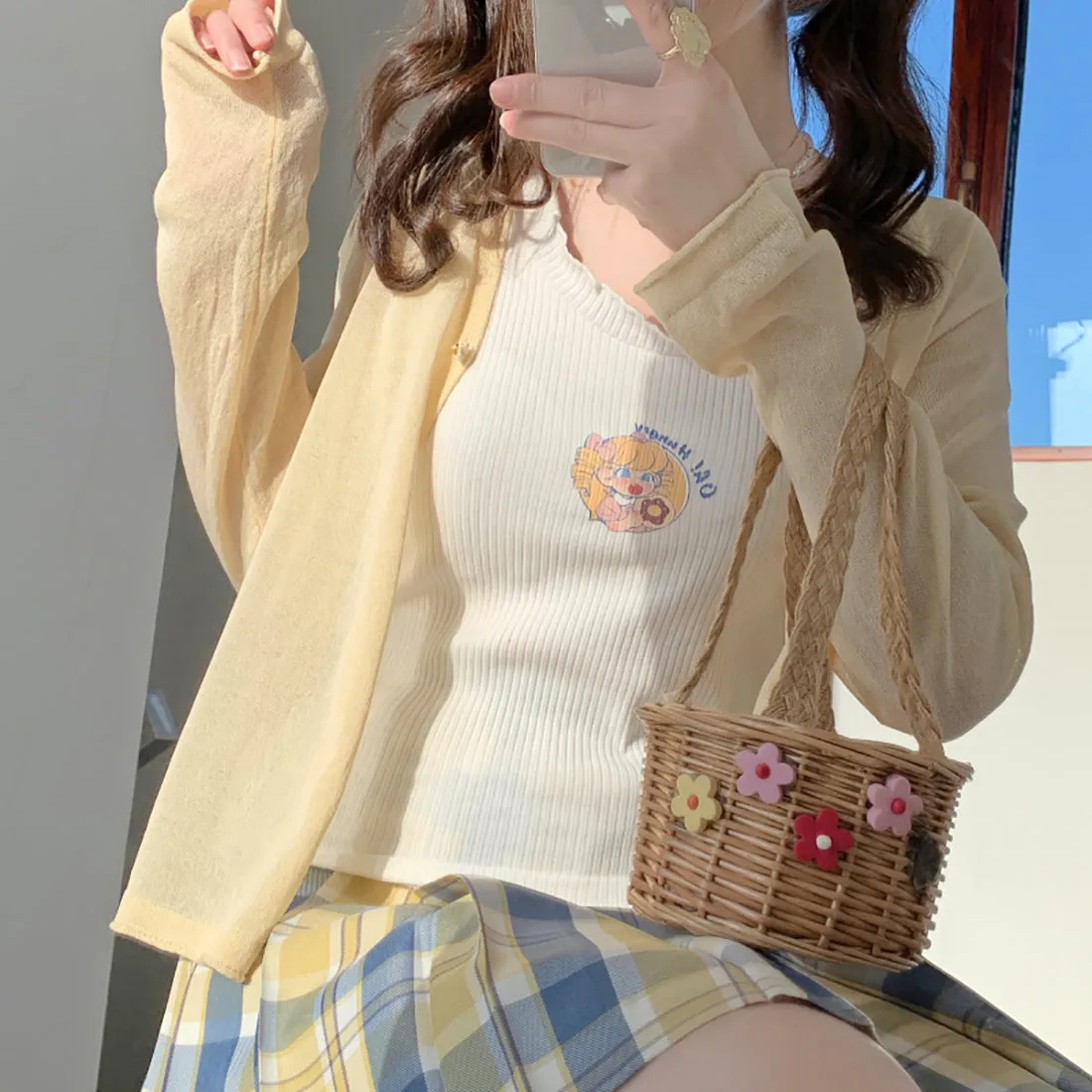 Cartoon Princess Print Summer Tops