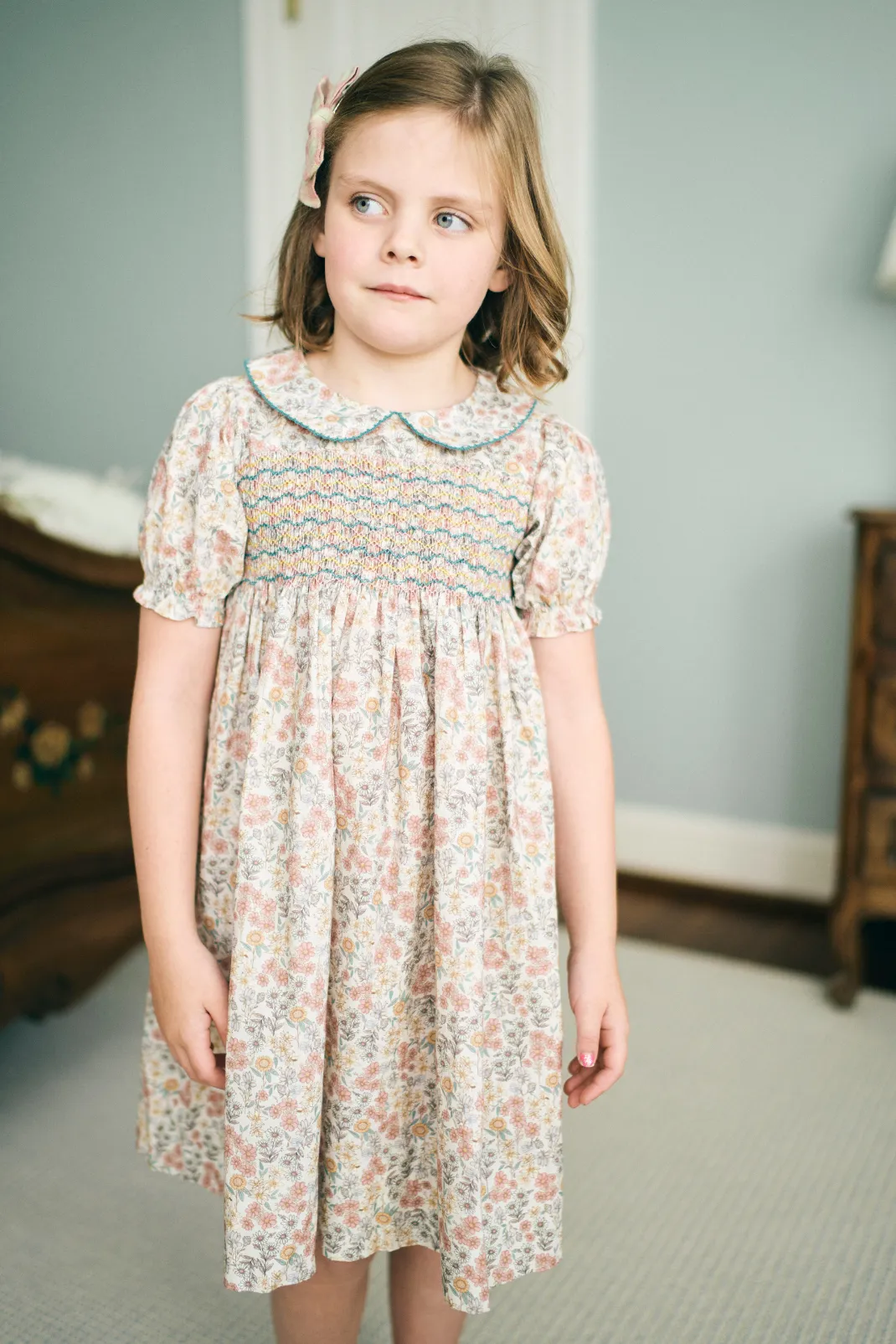 Emmy Dress in Scattered Wildflower