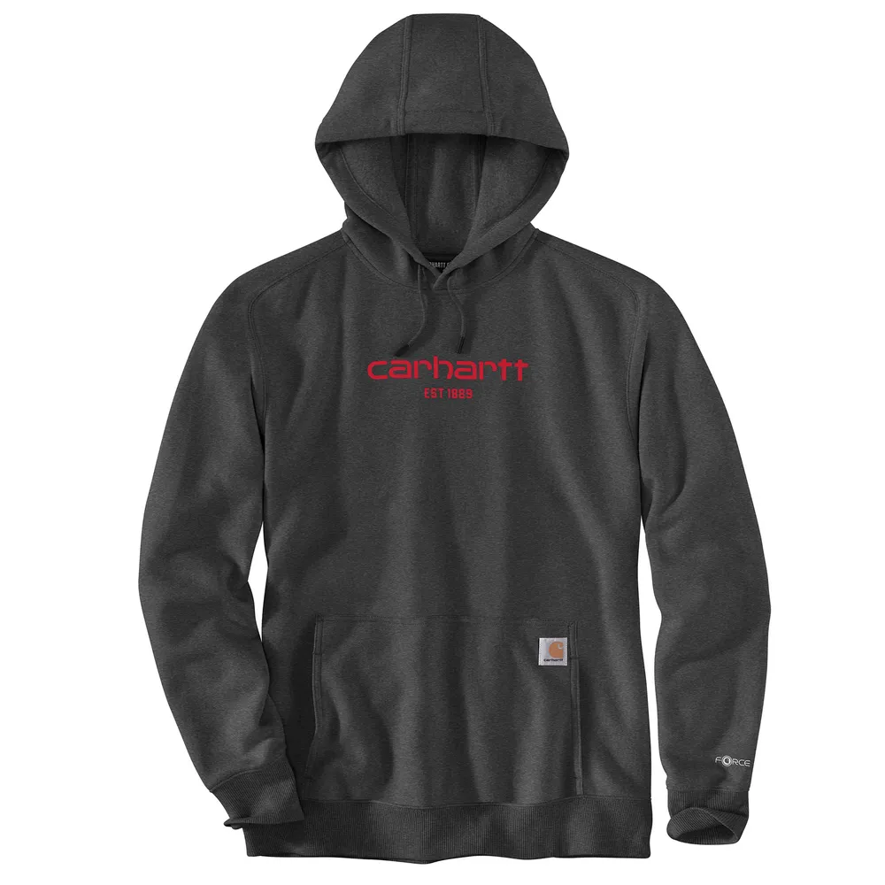 Force Relaxed Fit Lightweight Logo Graphic Sweatshirt - CRH-Carbon Heather | Carhartt 106655