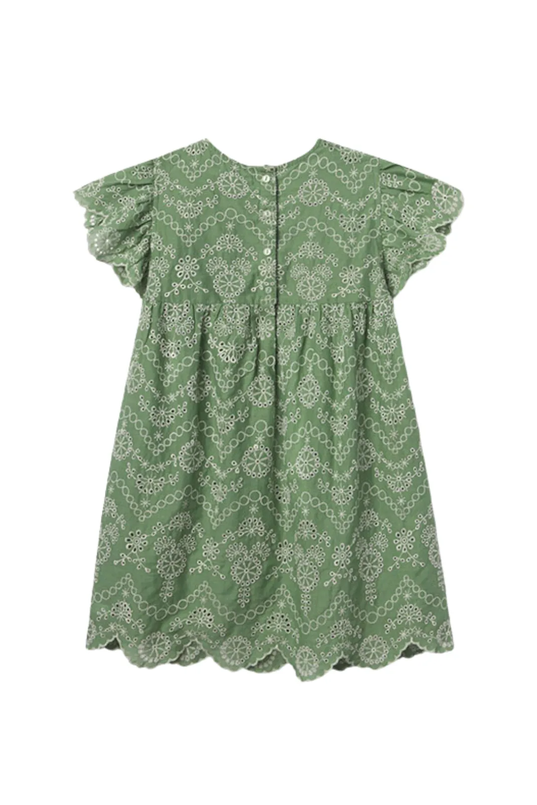 Georgia Dress in Mint Embroidery