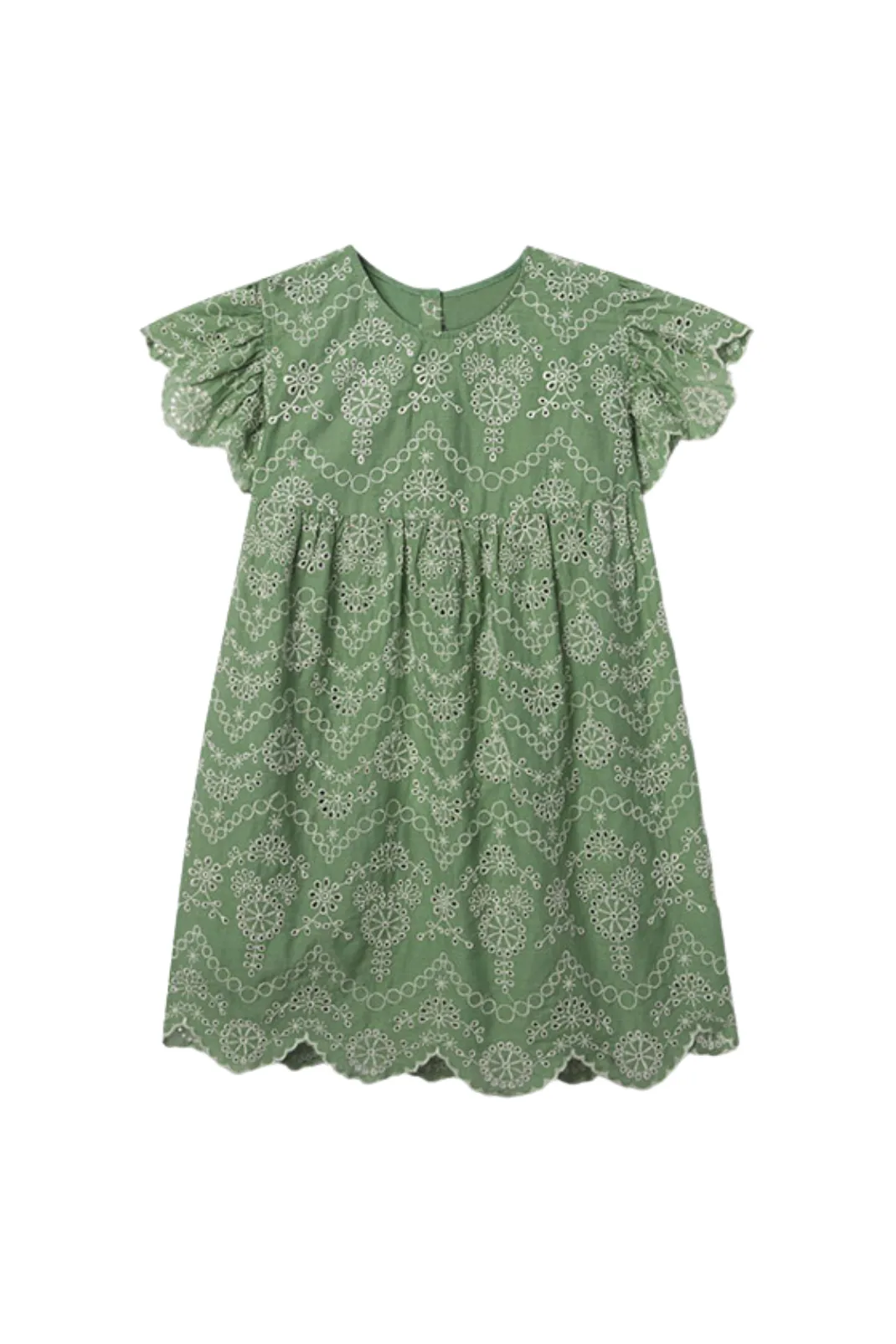 Georgia Dress in Mint Embroidery