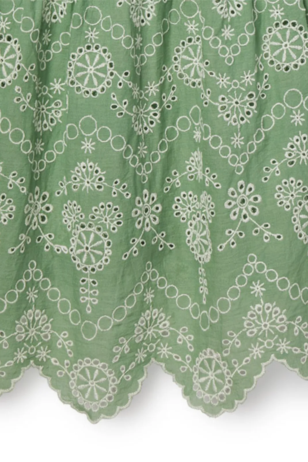 Georgia Dress in Mint Embroidery