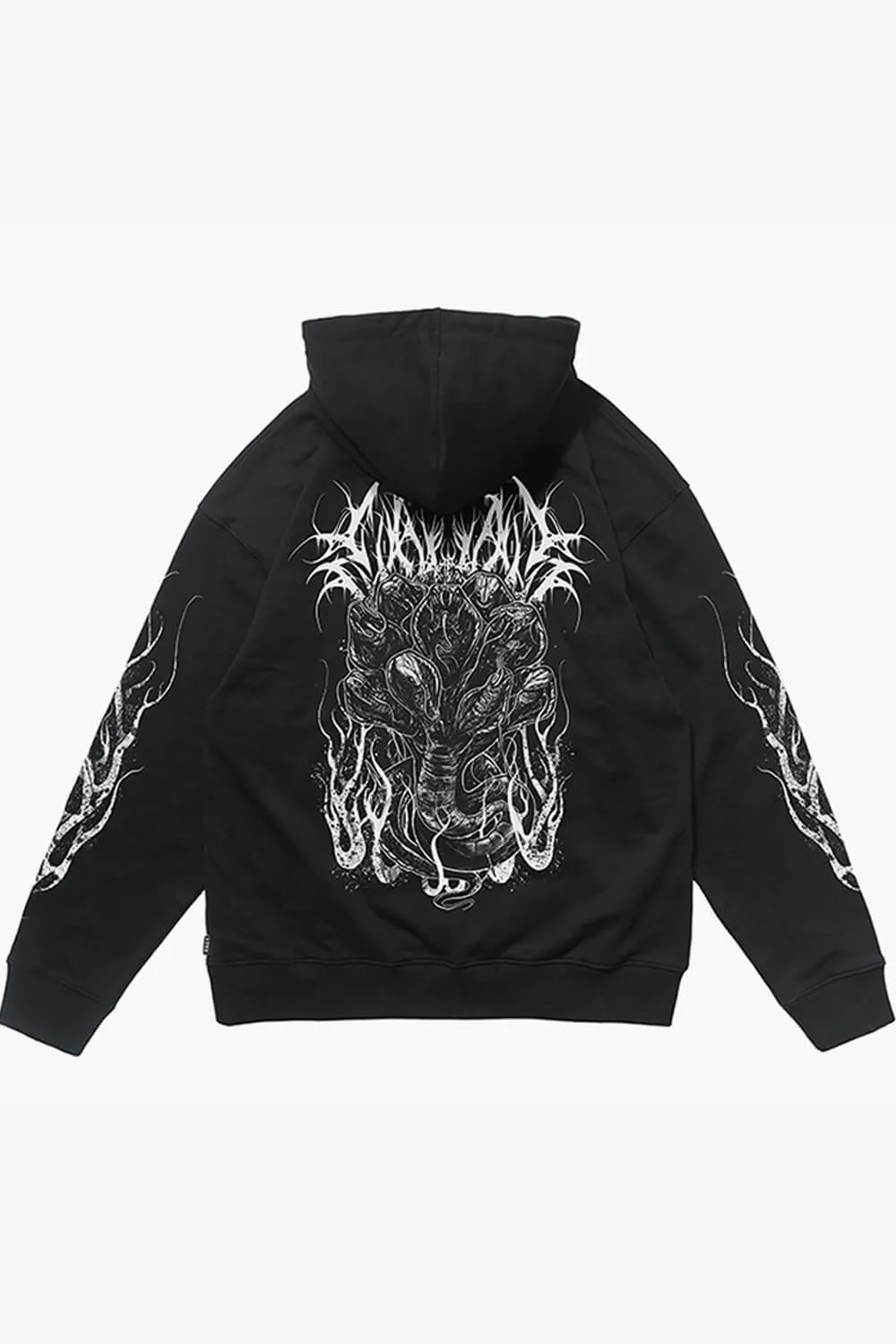 Hardcore Aesthetic Hoodie Many Headed Snake