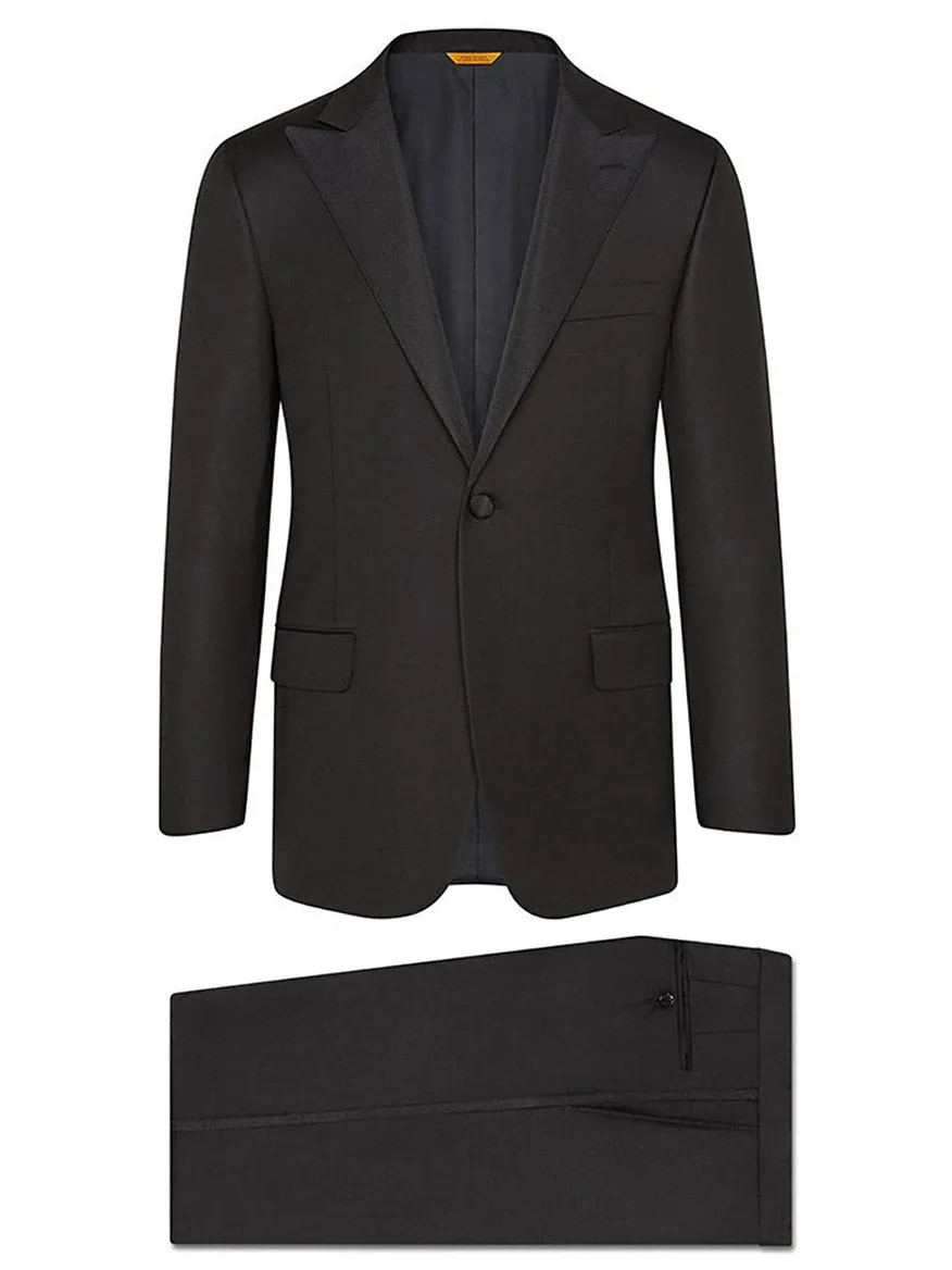 Hickey Freeman (Heritage Gold) Black Peak Lapel Infinity Tuxedo
