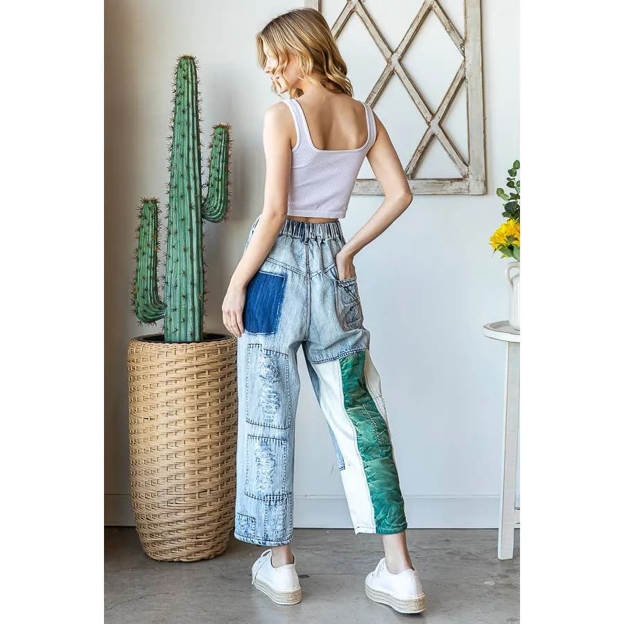 Oli & Hali patchwork denim jeans
