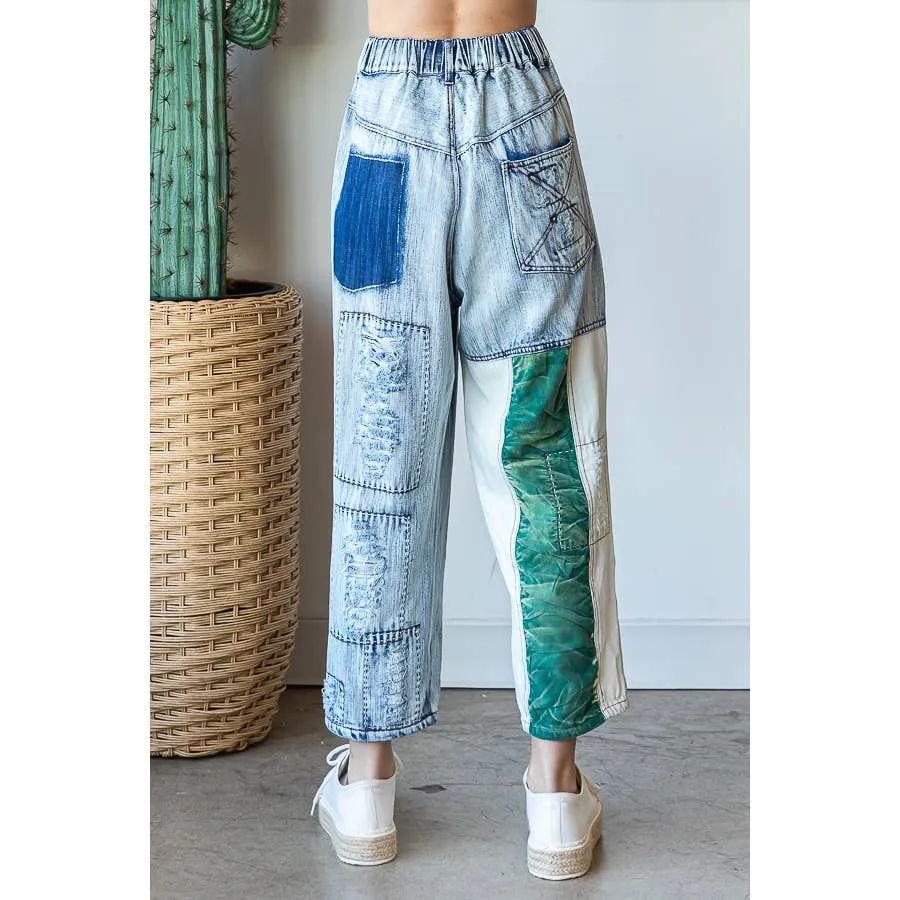 Oli & Hali patchwork denim jeans