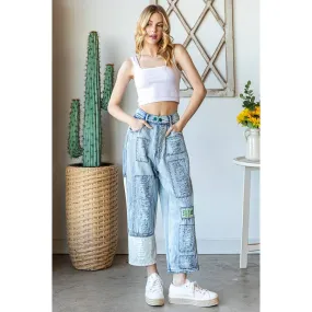 Oli & Hali patchwork denim jeans