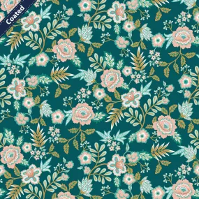 Paisley Floral Water Repellent Coated Cotton Fabric