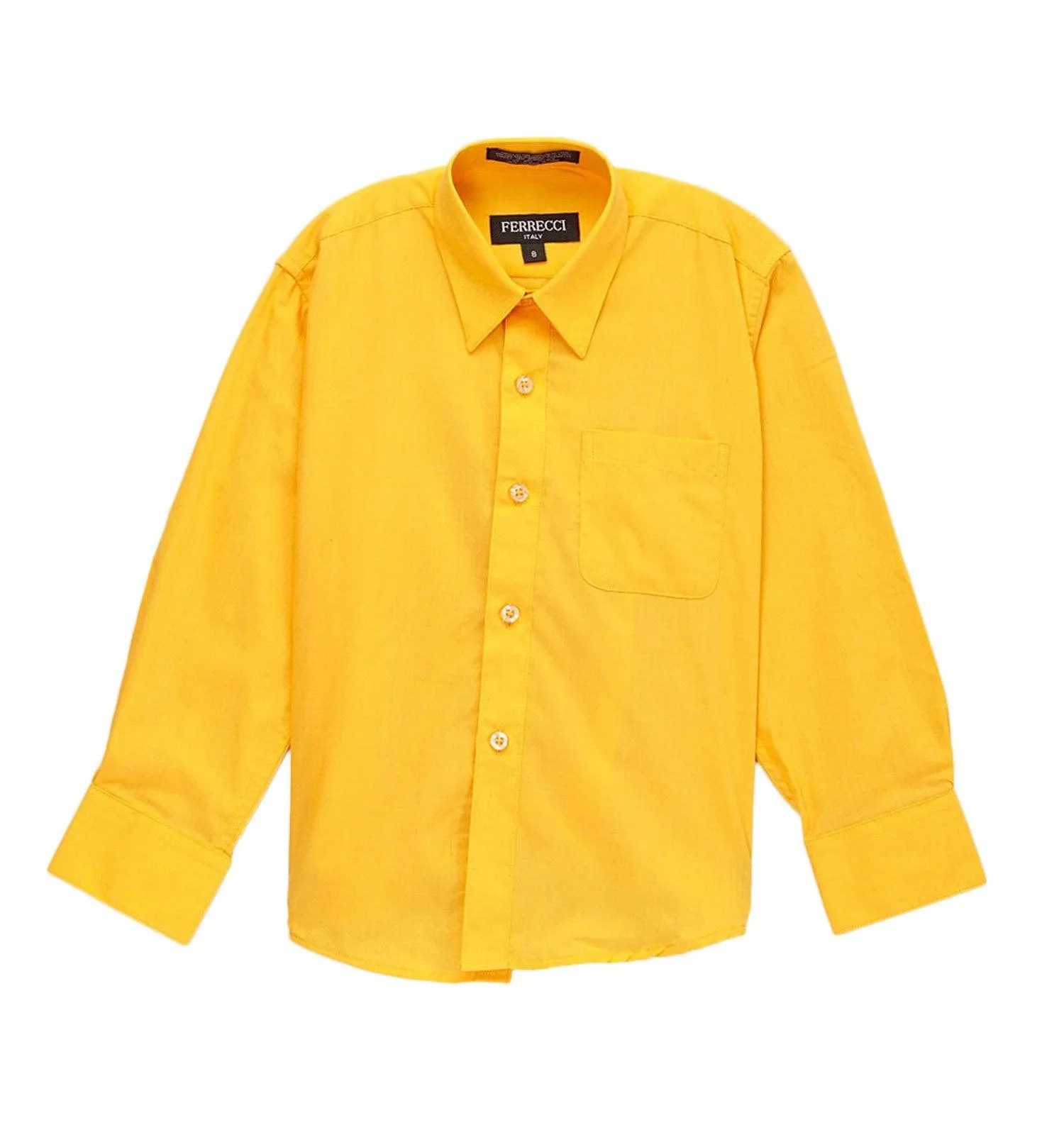 Premium Solid Cotton Blend Dark Yellow Shirt