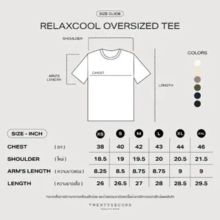 RELAXCOOL SEAMLESS OVERSIZED TEE - OLIVE
