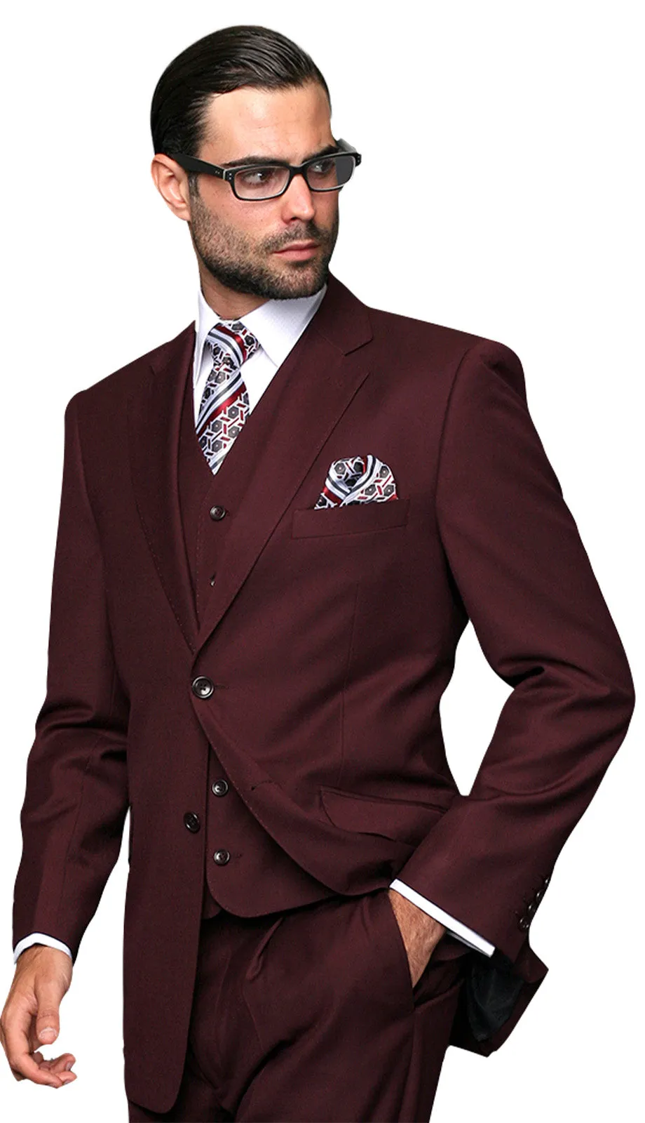 Statement  TZ-100-BUR Mens Suit